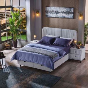 krevet floransa sa madracem sivi 160x200 krevet floransa sa madracem sivi 180x200 sivi bračni krevet floransa sa madracem