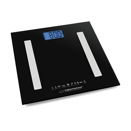 Kućna vaga ESPERANZA 8in1 bluetooth scale BESTFIT black EBS016K