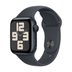 Apple Watch SE 2024 40mm ALUMINUM CASE WITH MIDNIGHT SPORT BAND MXE93