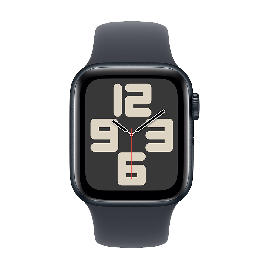Apple Watch SE 2024 44mm ALUMINUM CASE WITH MIDNIGHT SPORT BAND MXEK3