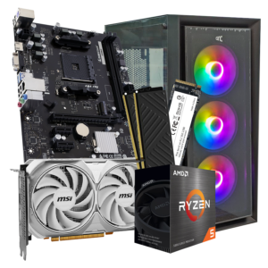 GNC GAMER VENOM AMD Ryzen 5 5500, RTX 4060 8GB, A520, 16GB DDR4, SSD TB, PSU 550W
