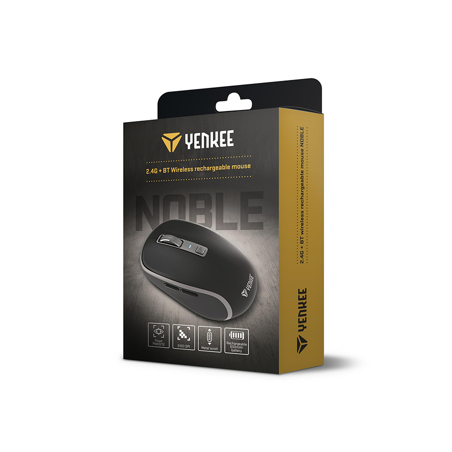 Yenkee Bežični miš NOBLE YMS 2085BK SILENT