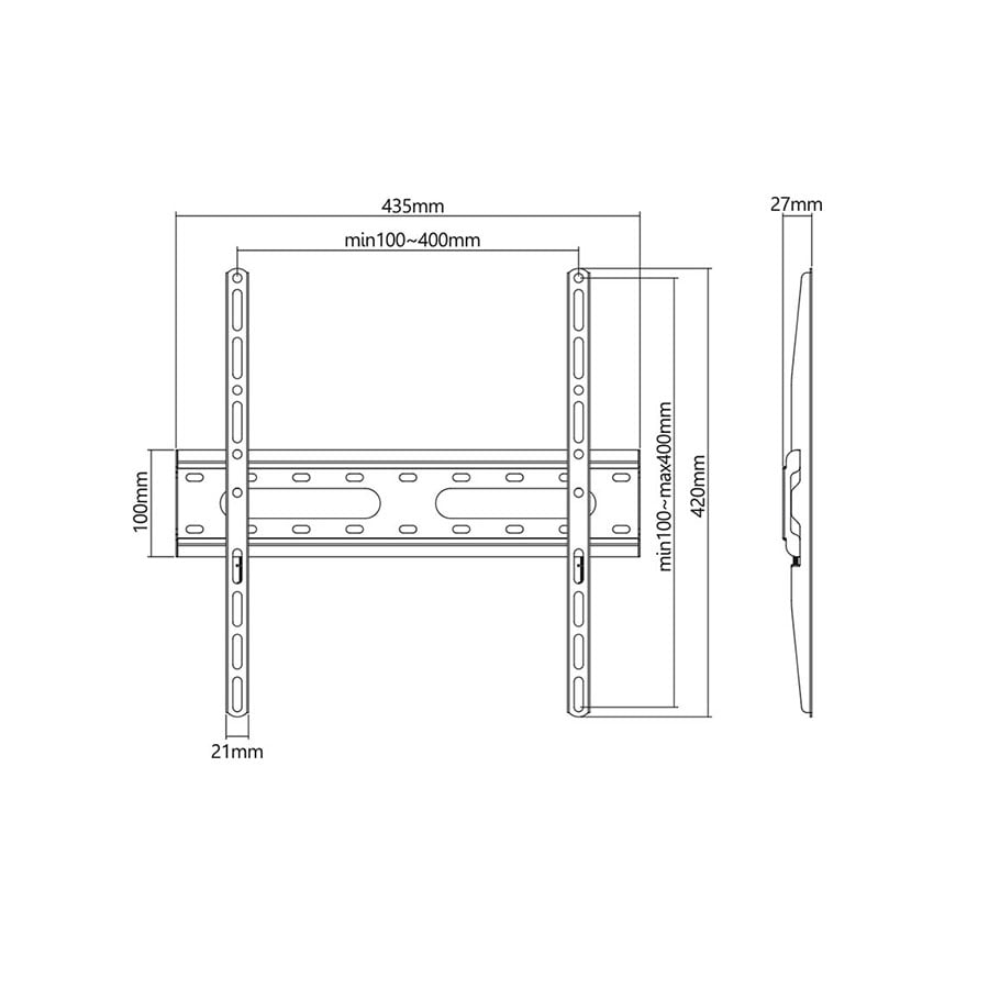 Nosač za TV SHO 4220 Fixed mount TV 37”-70” STELL