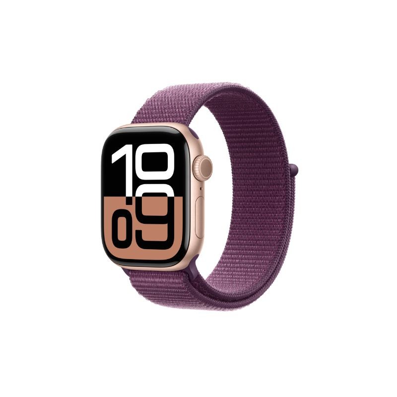 Apple Watch Series 10 GPS 46mm Rose Gold Aluminium Case+Plum SportLoop MWWV3 Apple Watch Series 10 GPS 46mm Rose Gold Aluminium Case+Plum SportLoop MWWV3